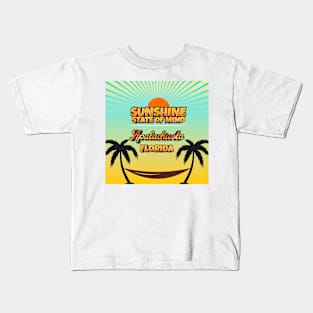 Apalachicola Florida - Sunshine State of Mind Kids T-Shirt